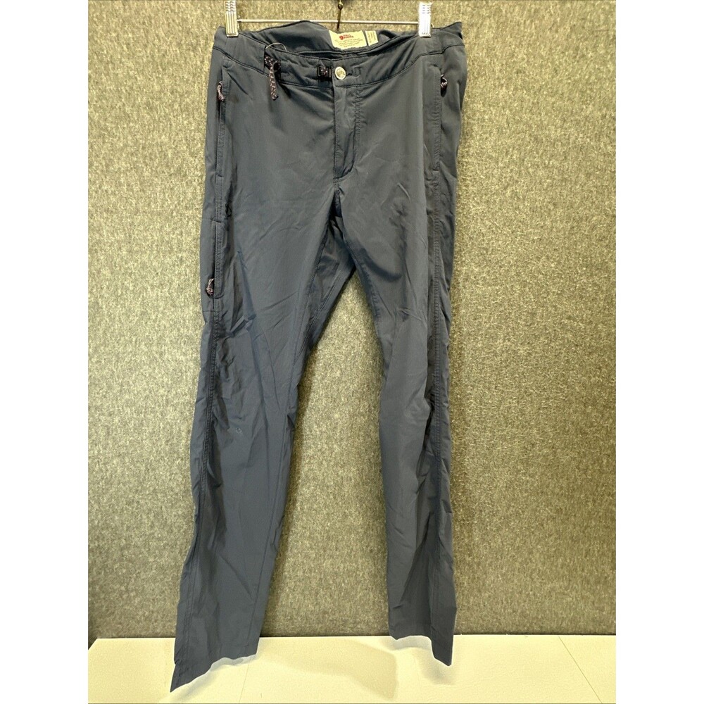 Fjallraven High Coast Lite Trousers Women’s 27”-28” Blue Stretch Hiking Pants